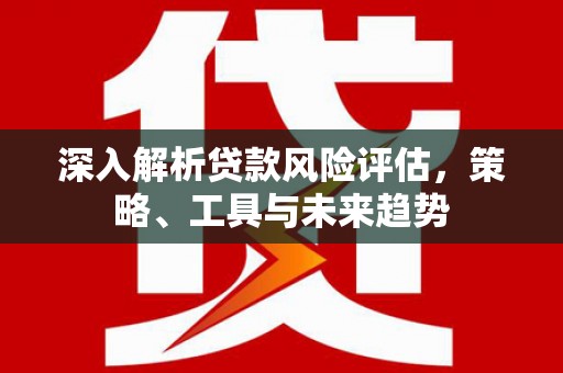 双清深入解析贷款风险评估，策略、工具与未来趋势