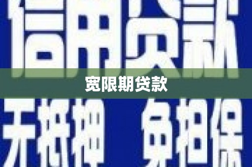 双清宽限期贷款