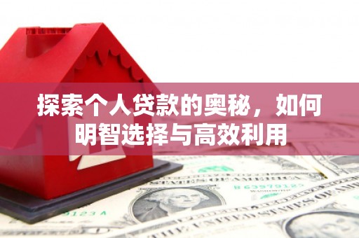 双清探索个人贷款的奥秘，如何明智选择与高效利用