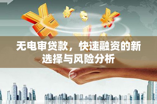 双清无电审贷款，快速融资的新选择与风险分析