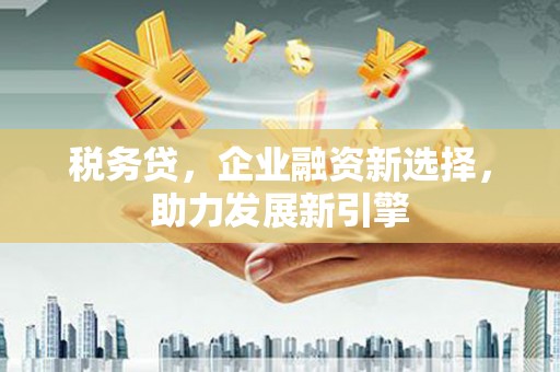双清税务贷，企业融资新选择，助力发展新引擎