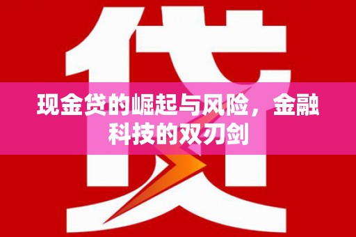 双清现金贷的崛起与风险，金融科技的双刃剑