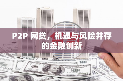 双清P2P 网贷，机遇与风险并存的金融创新