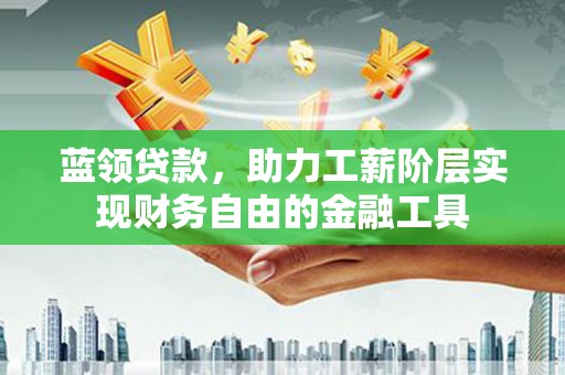 双清蓝领贷款，助力工薪阶层实现财务自由的金融工具