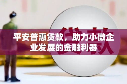 双清平安普惠贷款，助力小微企业发展的金融利器