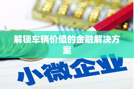 双清解锁车辆价值的金融解决方案