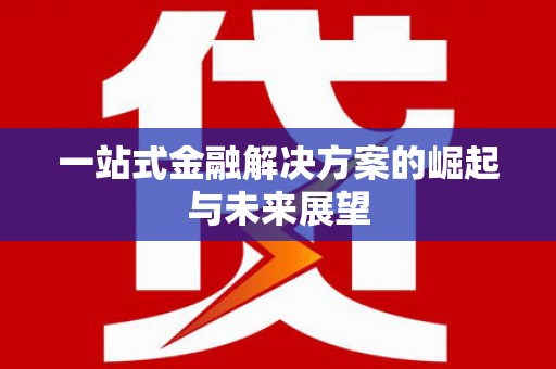 双清一站式金融解决方案的崛起与未来展望