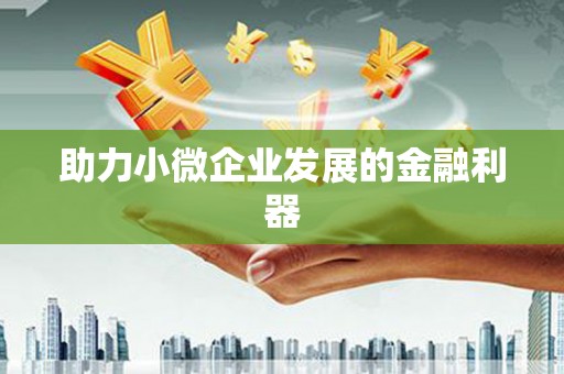 双清助力小微企业发展的金融利器