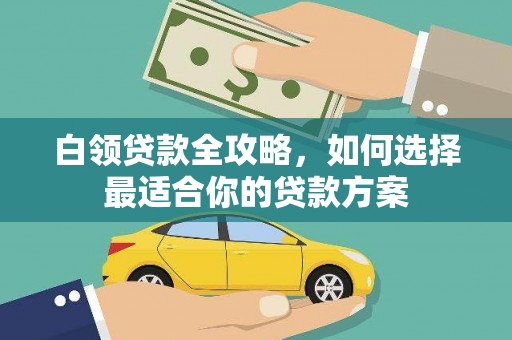 双清白领贷款全攻略，如何选择最适合你的贷款方案